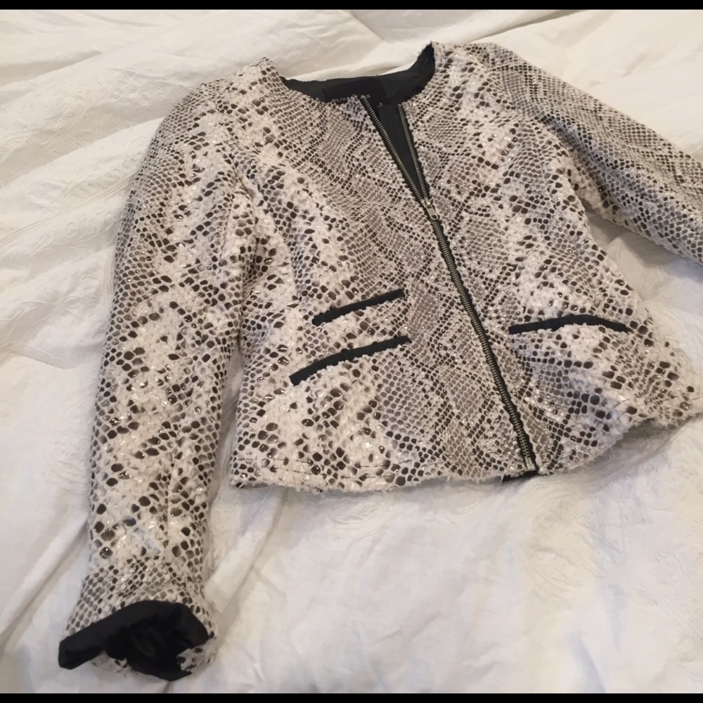 Snake skin blazer