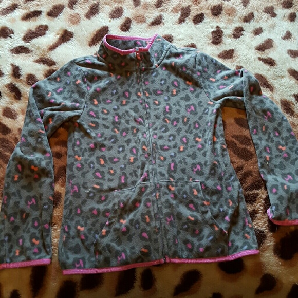 SO Other - Girls Leopard Zip up