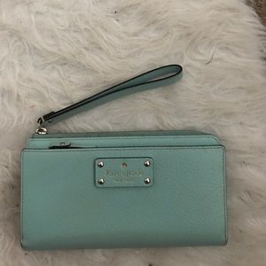 Terquoise aqua kate spade wallet