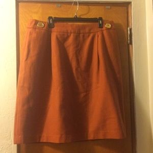 Rust Colored Wool Skirt