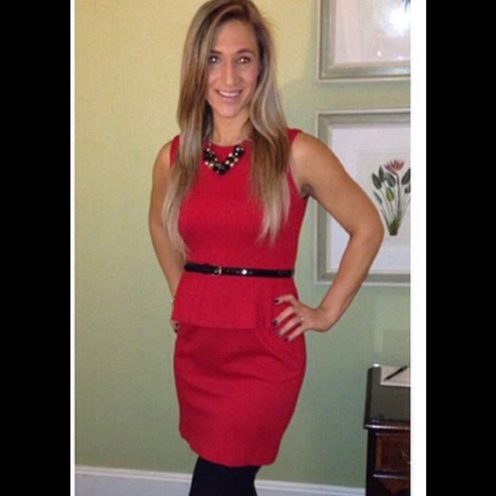 Vince camuto peplum dress