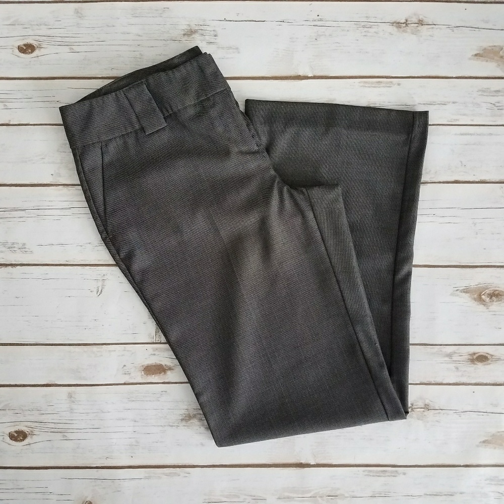 {NY & Co} Charcoal Gray Straight Leg Pants-12 - Picture 1 of 7