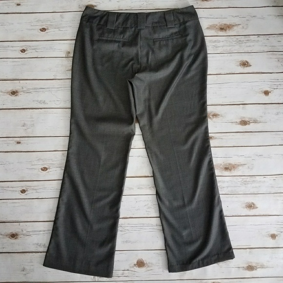 {NY & Co} Charcoal Gray Straight Leg Pants-12 - Picture 6 of 7