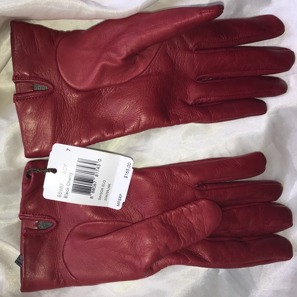 COACH NWT Red Leather Gloves - Picture 3 of 5