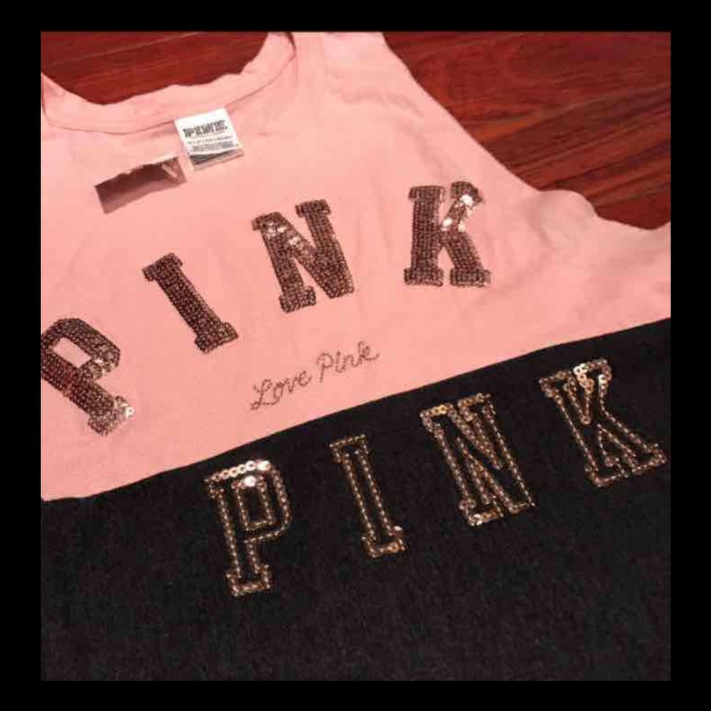 Vs pink leggings and top