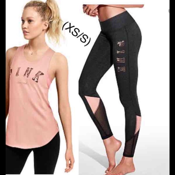 Vs pink leggings and top - Picture 3 of 3