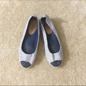 Old Navy Peep Toe Espadrilles Flats Sz 9