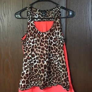 Cheetah print & pink top!
