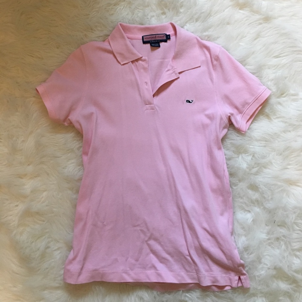 Vineyard Vines pink polo