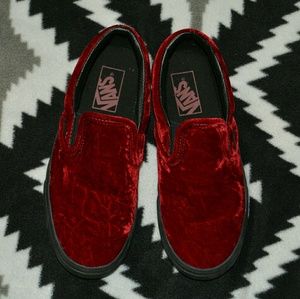 Vans Classic Slip-On Velvet Oxblood/Black
