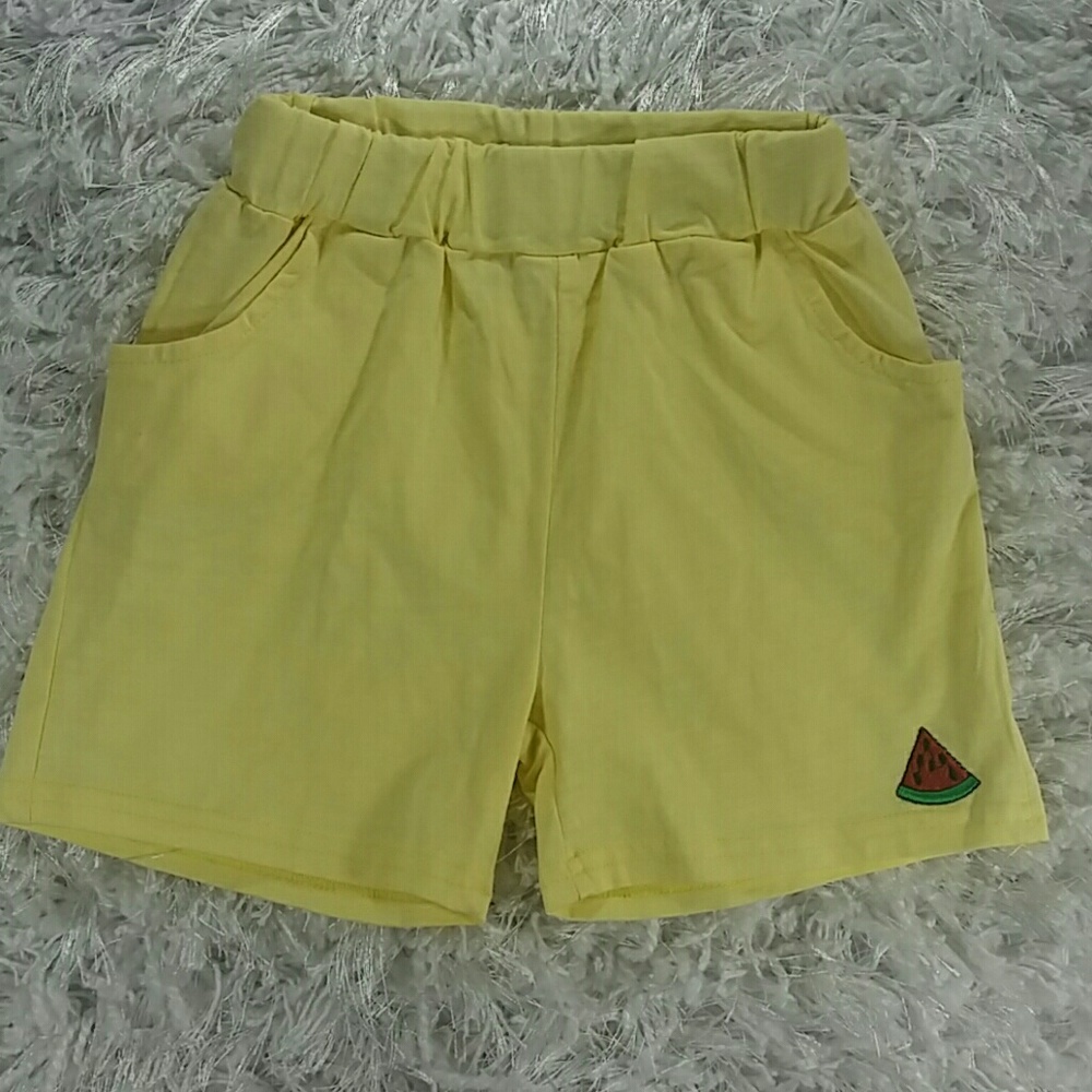 SALE***Pale Yellow watermelon Shorts. Kids :) - Picture 1 of 4