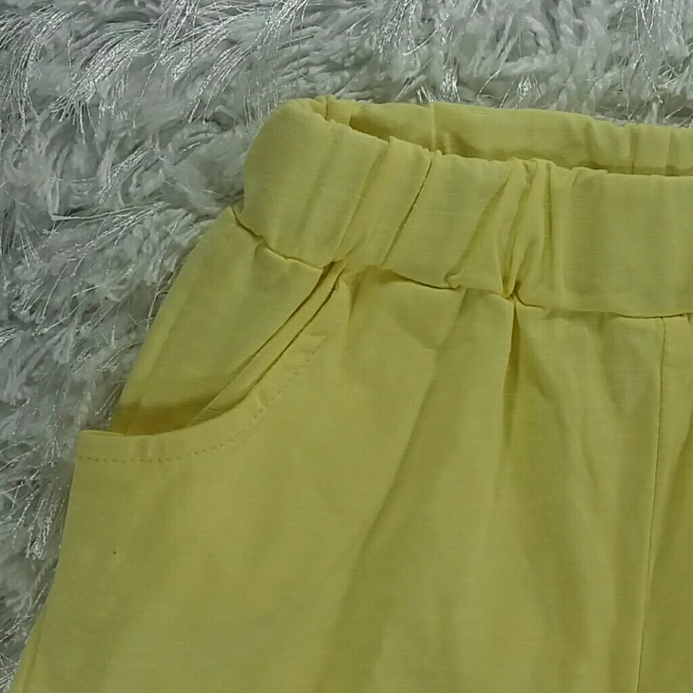 SALE***Pale Yellow watermelon Shorts. Kids :) - Picture 2 of 4