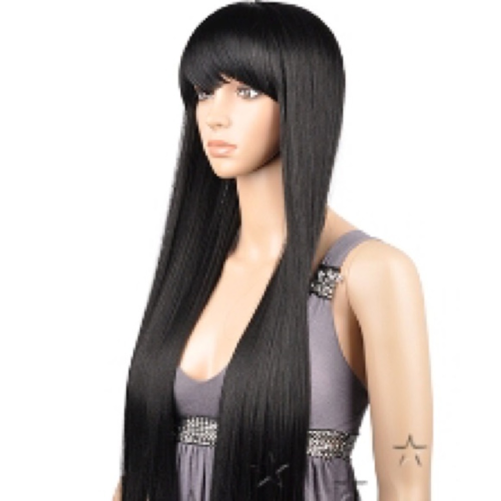 Long China Bang Bob Wig