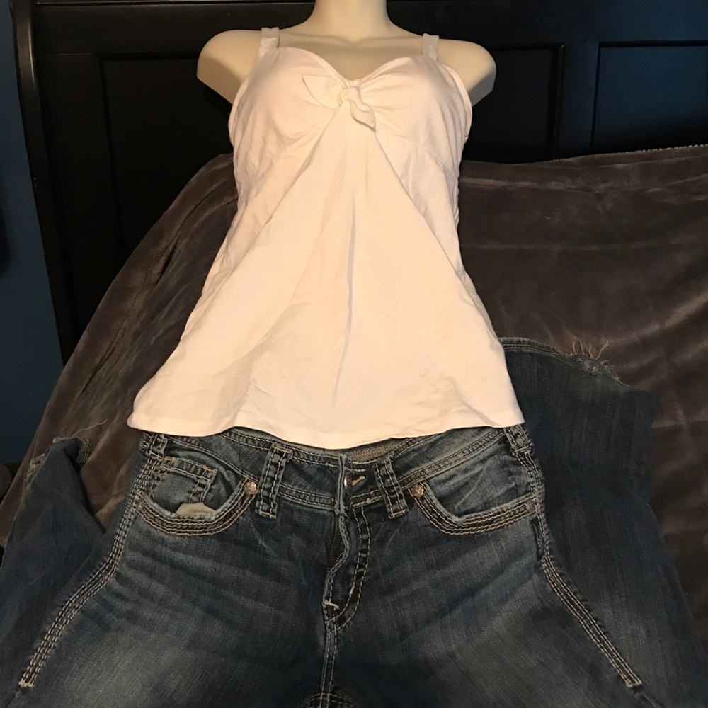 Bra tops white top!