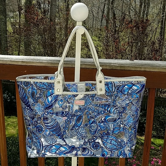 lilly pulitzer clear tote