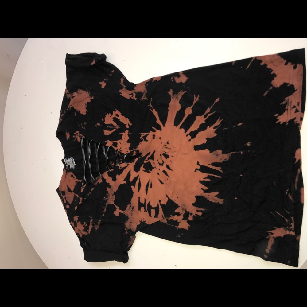 Corset style upcycled t