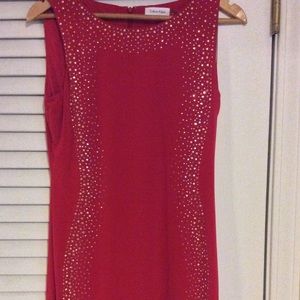 Get attention in this dress. Sparkly and red.