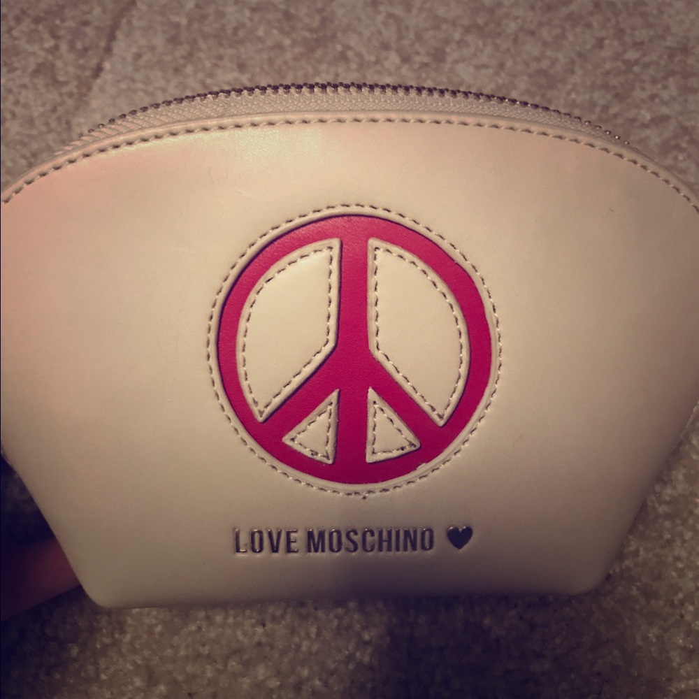 Authentic Moschino small cosmetic bag