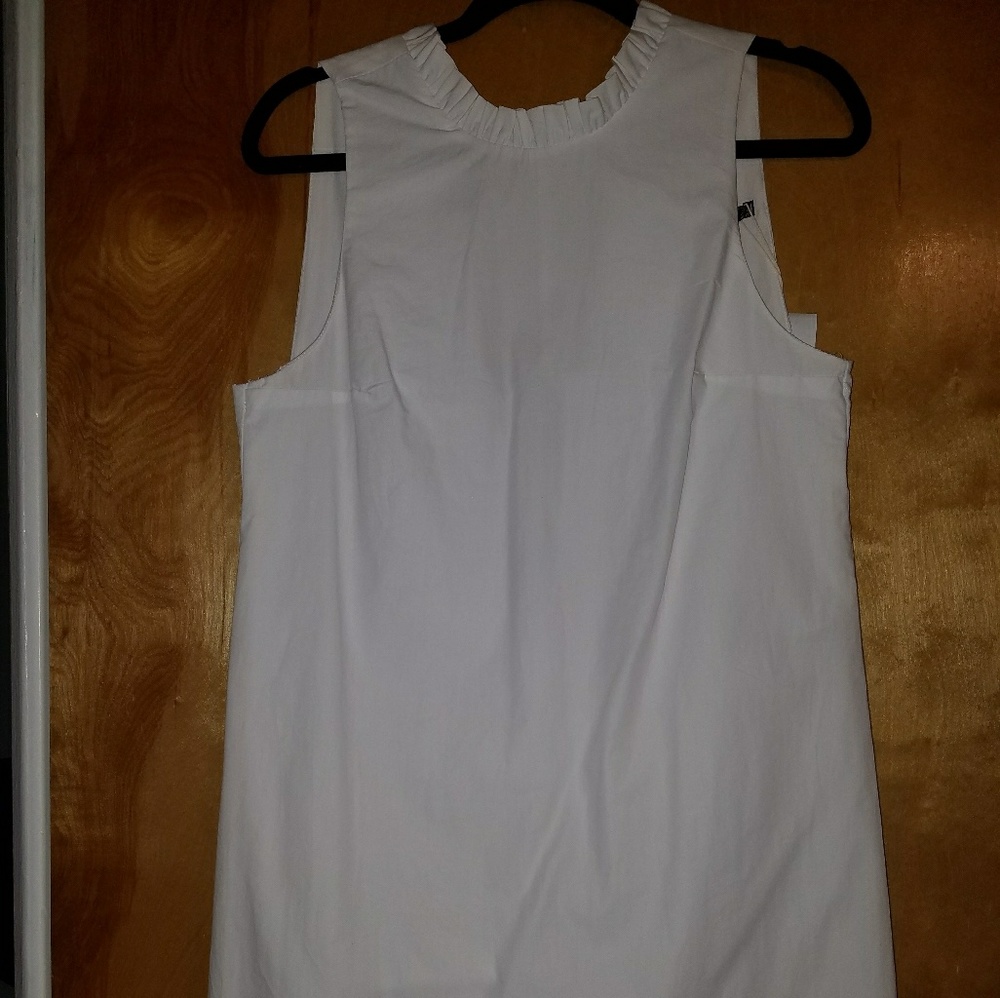 New!!! White poplin mini dress