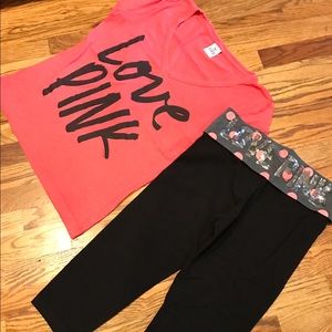 Victoria's Secret PINK Yoga Set Small