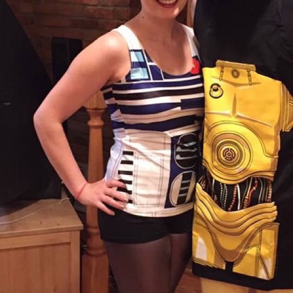American Eagle Outfitters Tops - SOLD- R2D2 Halloween tank - Star Wars workout