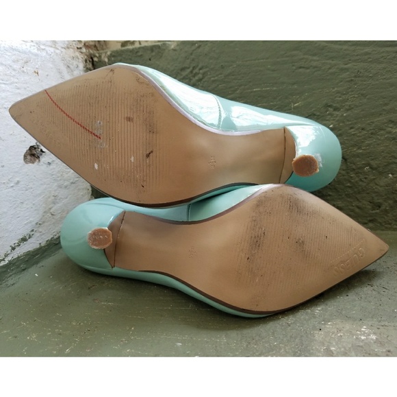 GUESS Mint/Light Green Coral Heels Shoes Sz 8 1/2M - Picture 4 of 4