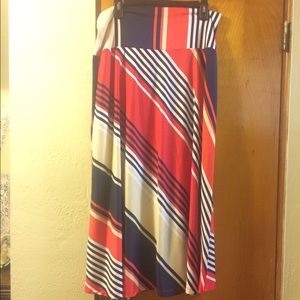 Nautical Striped Skirt