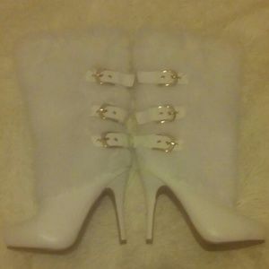 Buckled Calf Fur Boots