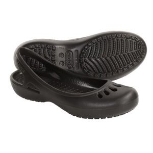 Black Crocs Malindi ballet flats