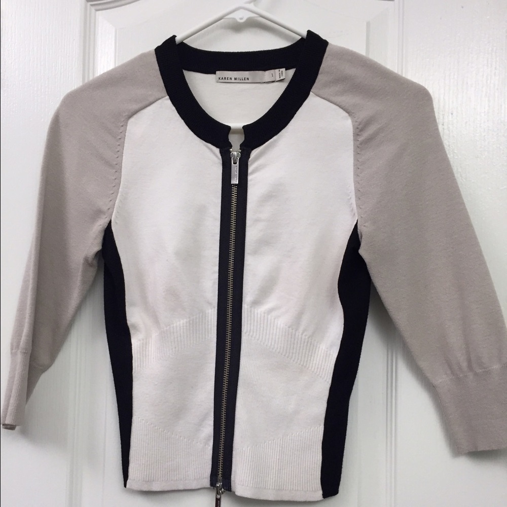 Cotton knit so cardigan
