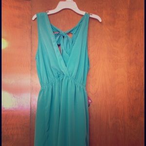 Mint Francesca's dress with bow tie in back.