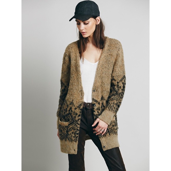 Free People Sweaters - Free People Oversized Geo Cardi