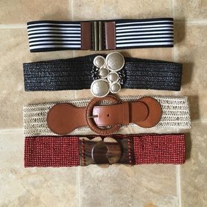 Anthropologie Belts Small Medium Set of 4