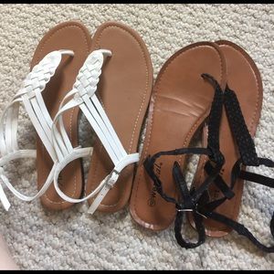 Two pairs of sandals