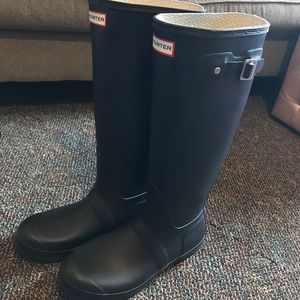 Matte black Original Tall Hunter Boots