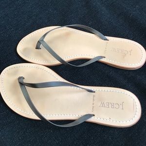 J. Crew flip flops