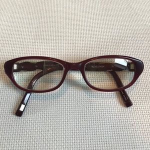 Jones New York eyeglasses frame burgundy 47-16-135