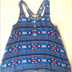 Aztec print tank top