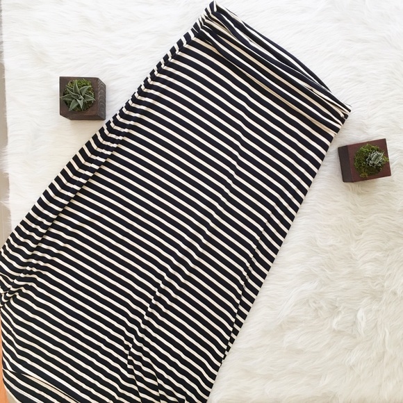 J. Crew Factory Dresses & Skirts - J.Crew Factory Striped Jersey Maxi Skirt