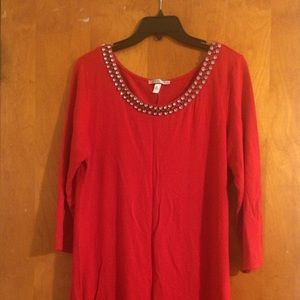 Rhinestone Embellished Tunic