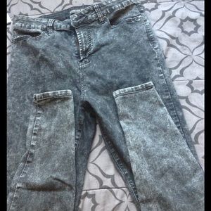 High waisted Acid Washed Skinnies Size 14