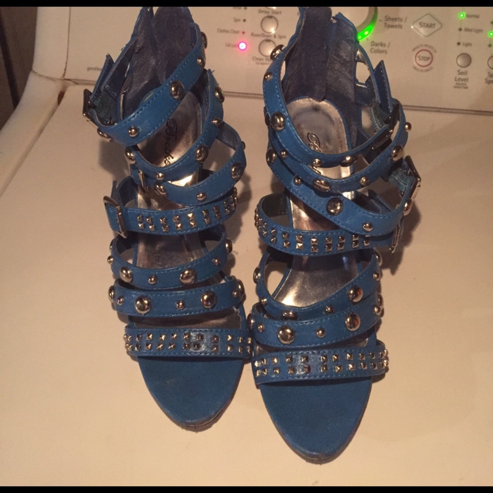 Blue heels