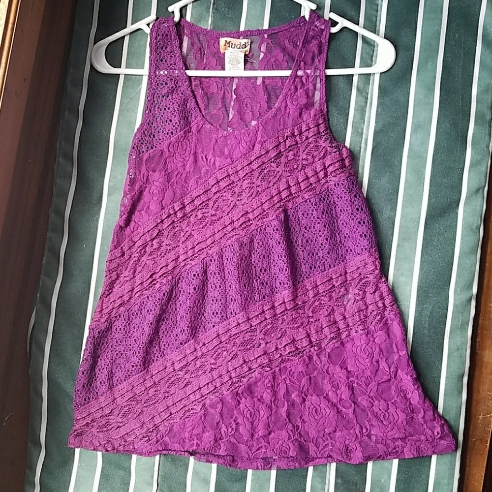 Mudd lace tank top
