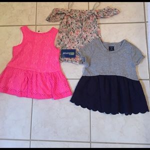 Lot of 3 toddler girl shirts