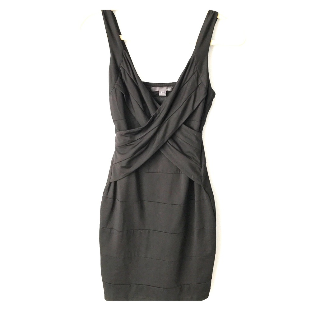 Black mini dress