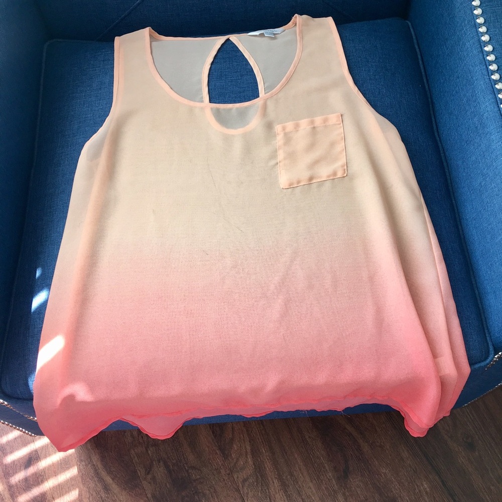 Two-Toned Pink Top, Size S.