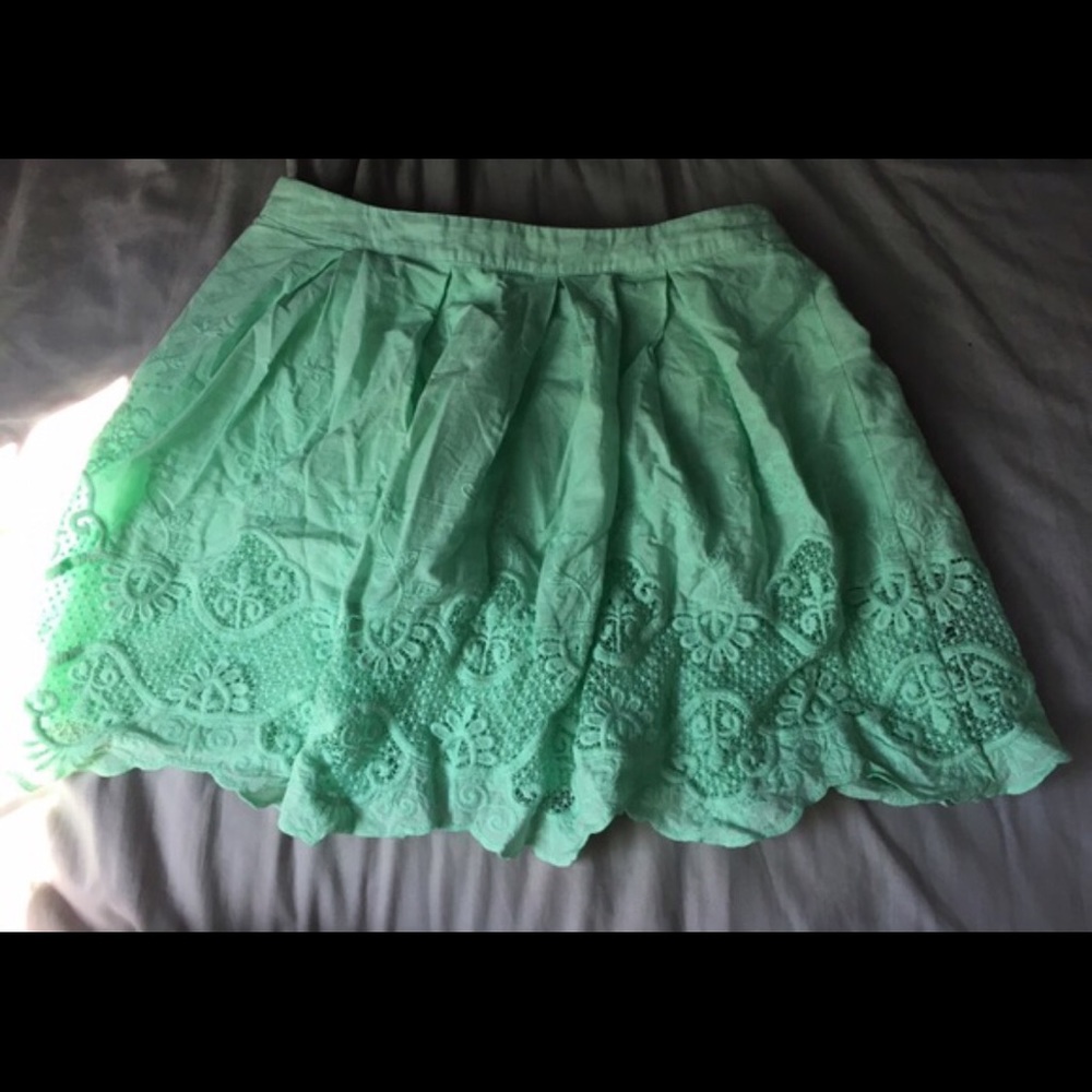Cute Mint Green Skater Skirt