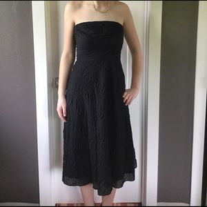 J-crew strapless midi dress