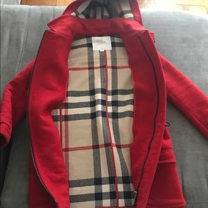 Young boys Burberry wool coat