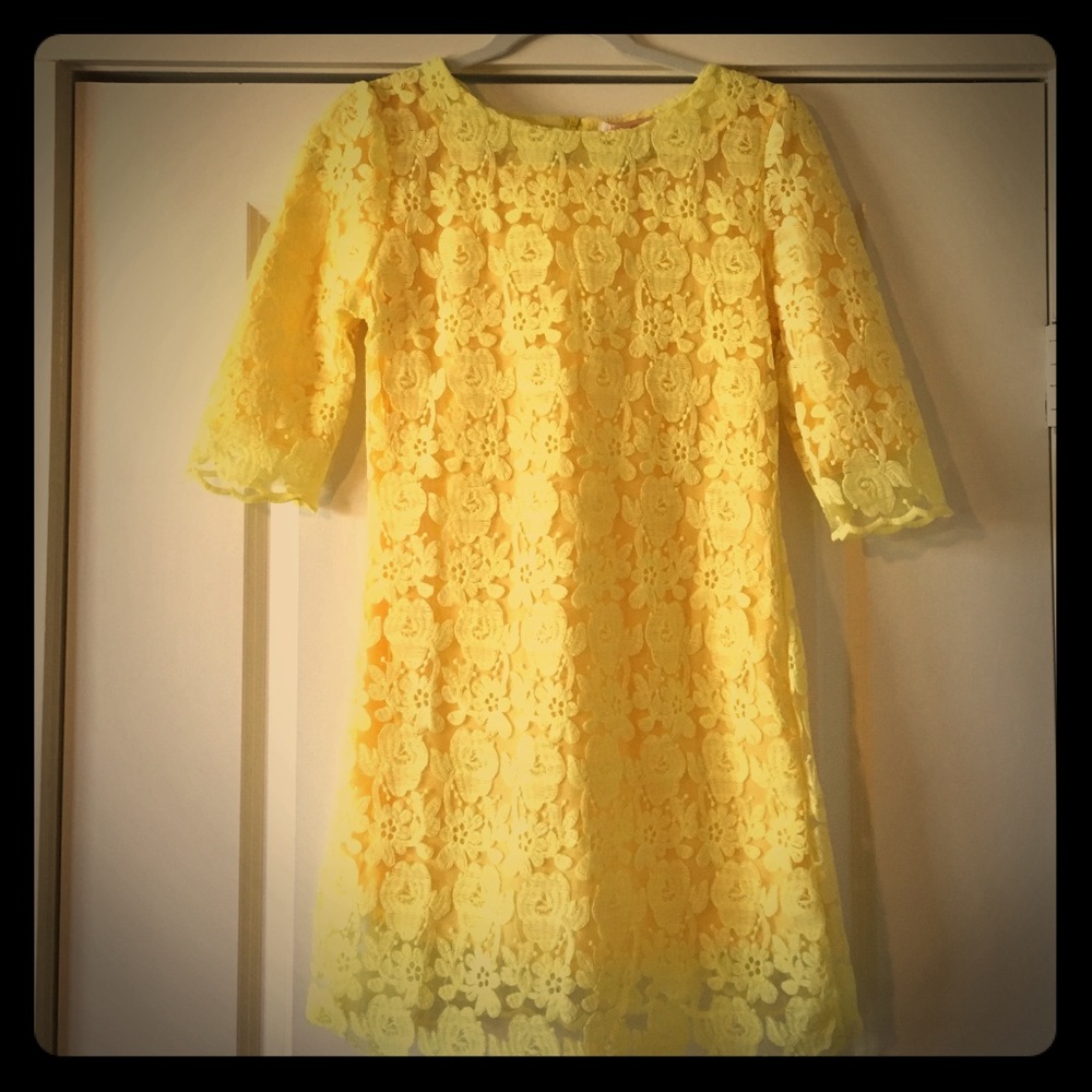 Yellow Lace Dress
